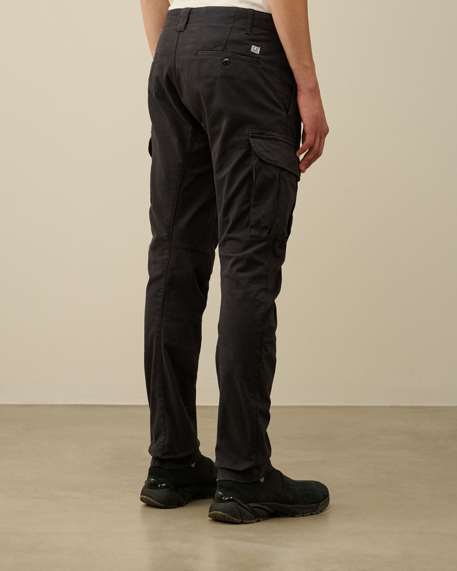 Stretch Sateen Ergonomic Lens Double Cargo Pants - 3