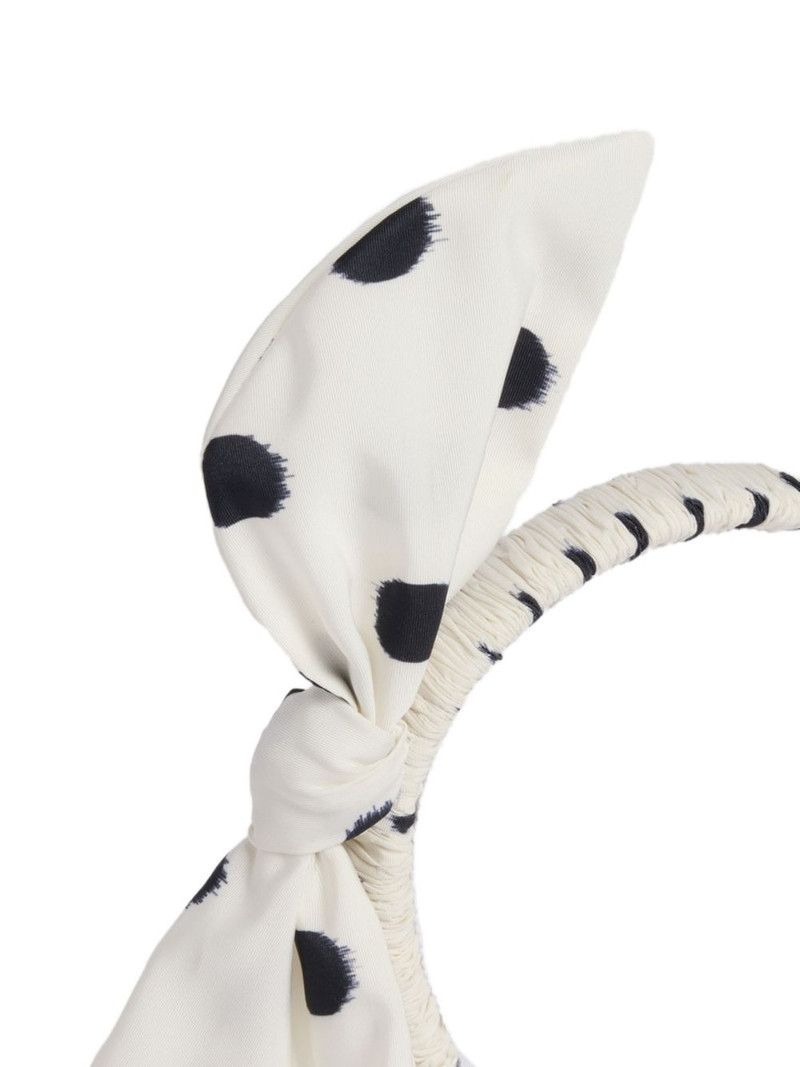 PATOU polka dot-pattern headband outlook
