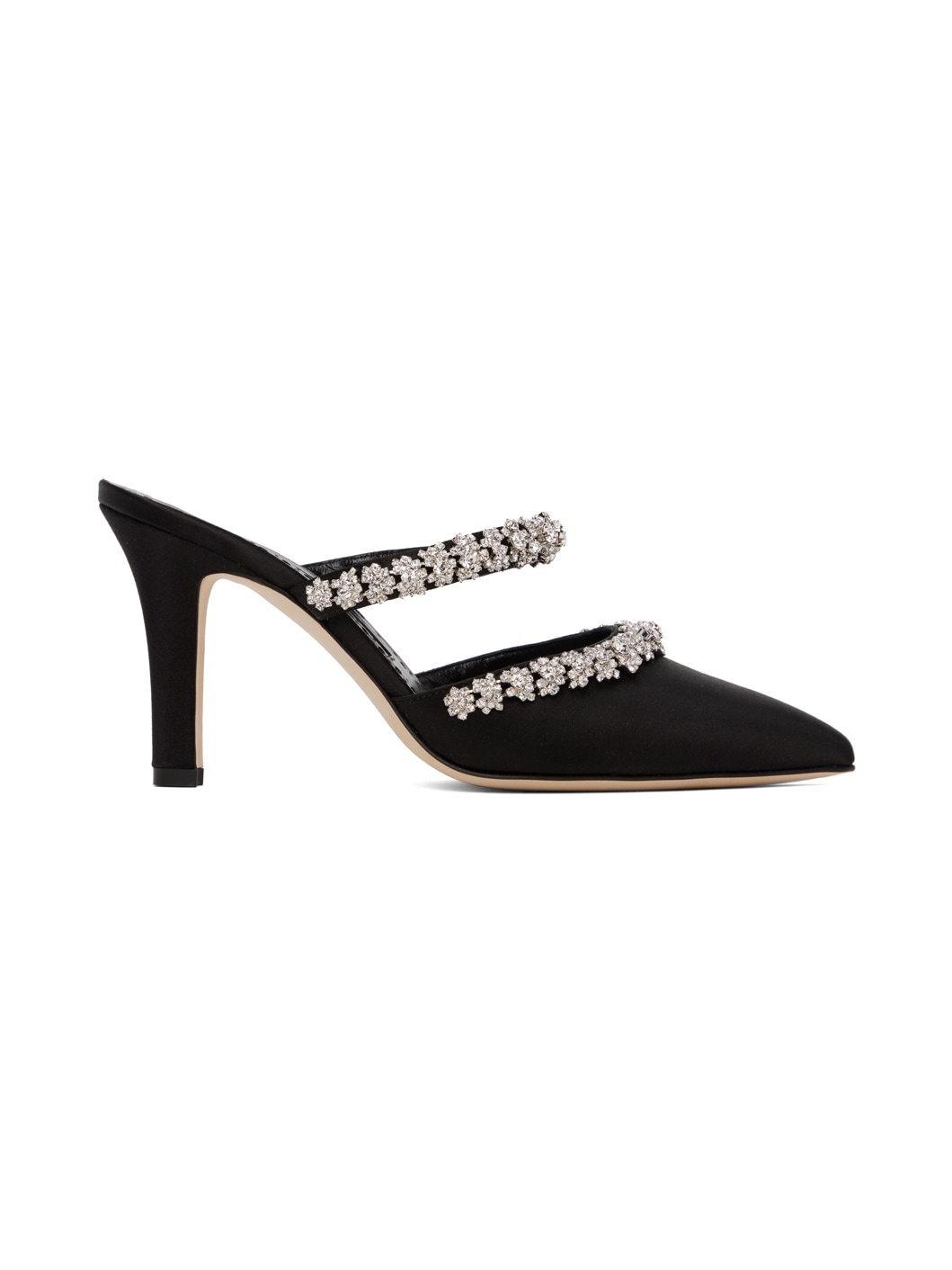 Manolo Blahnik Black Lurum Heels