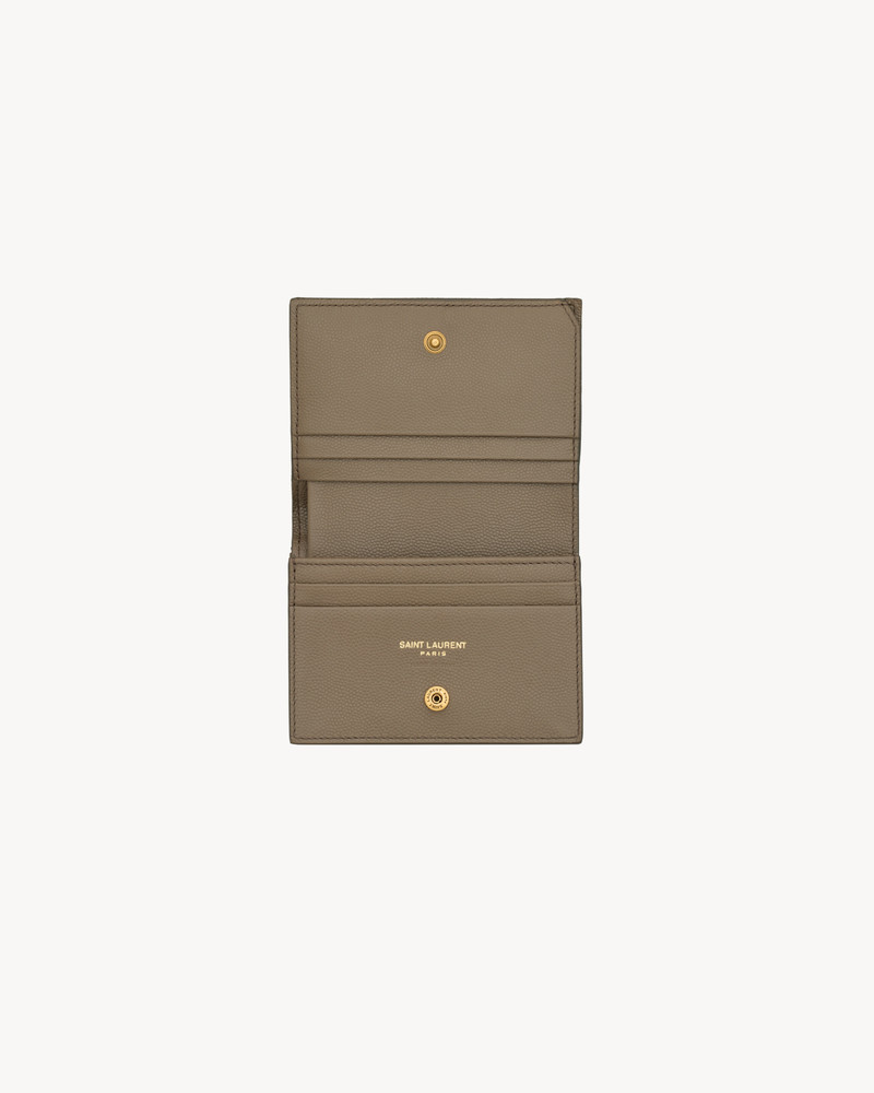CASSANDRE FLAP CARD CASE IN GRAIN DE POUDRE LEATHER 4