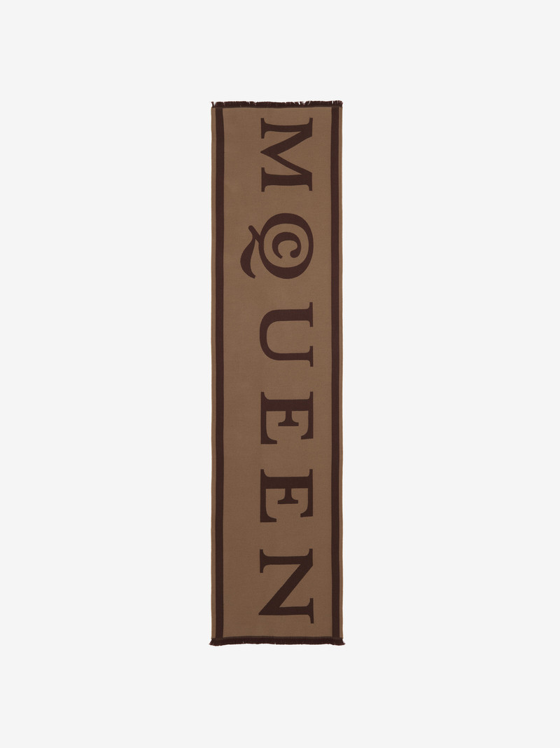 McQueen Wool Jacquard Scarf 1