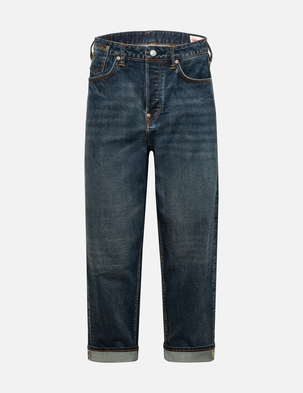 WASHED LOGO AND GODHEAD SLOT COATED RELAX FIT JEANS - 2