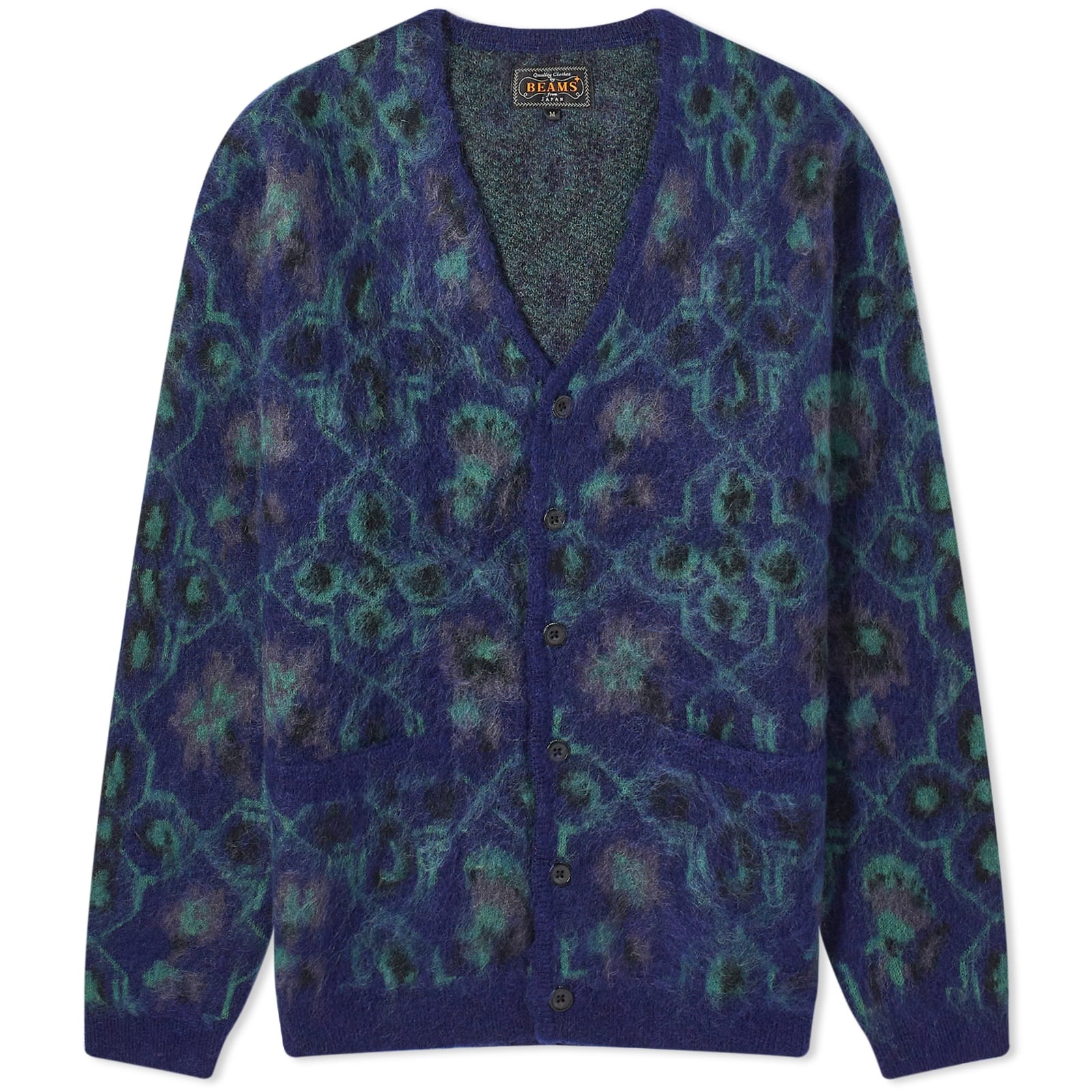 Beams Plus Botanical Pattern Cardigan - 1