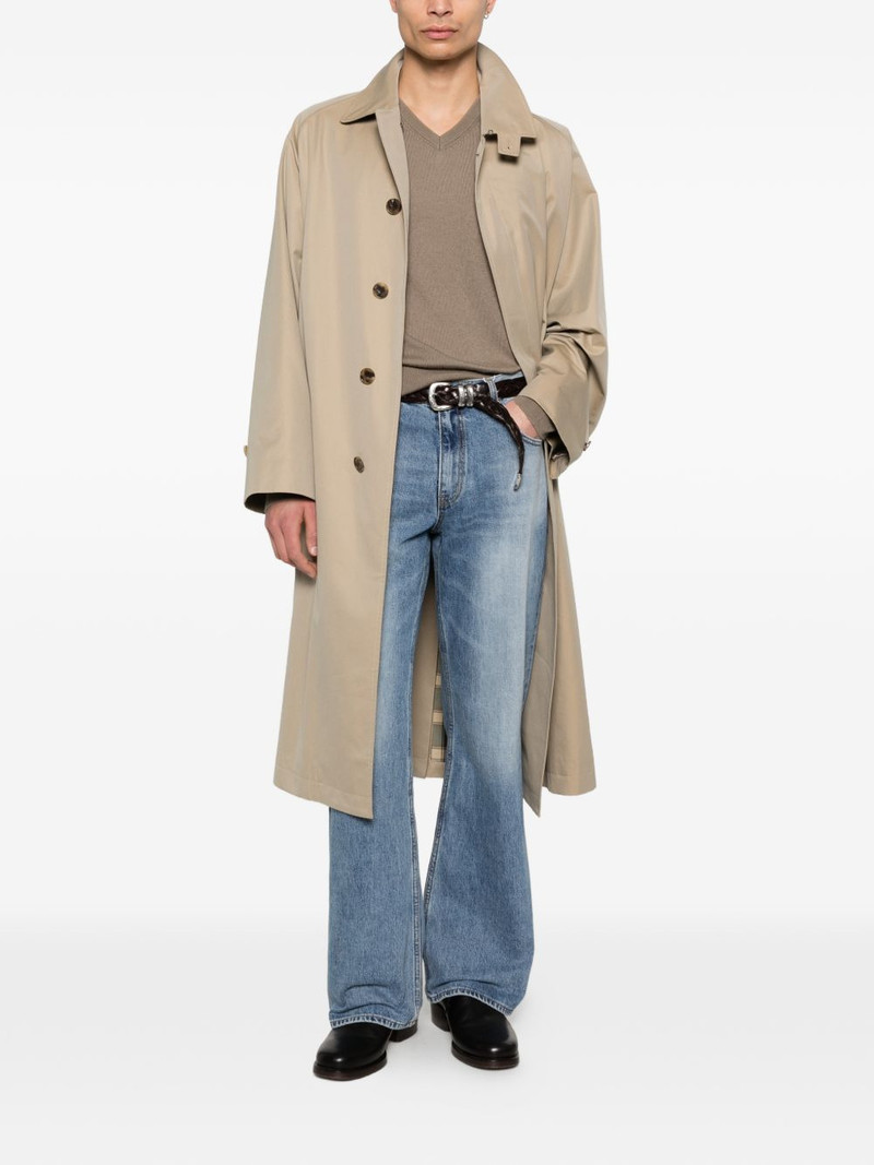 Tonywack cotton faded wide- leg jeans outlook