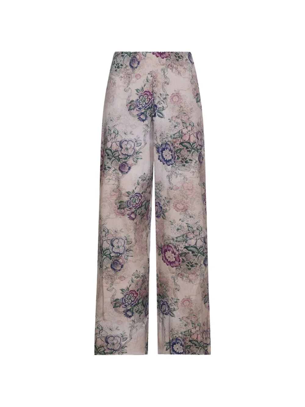 Adanastr floral wide-leg trousers - 1
