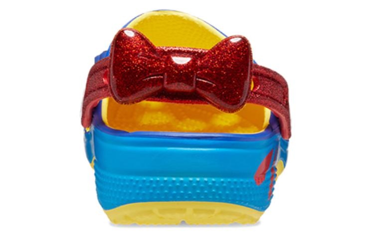 (WMNS) Crocs Snow White Classic Clogs 'Blue Yellow Red' 209483-769 - 5