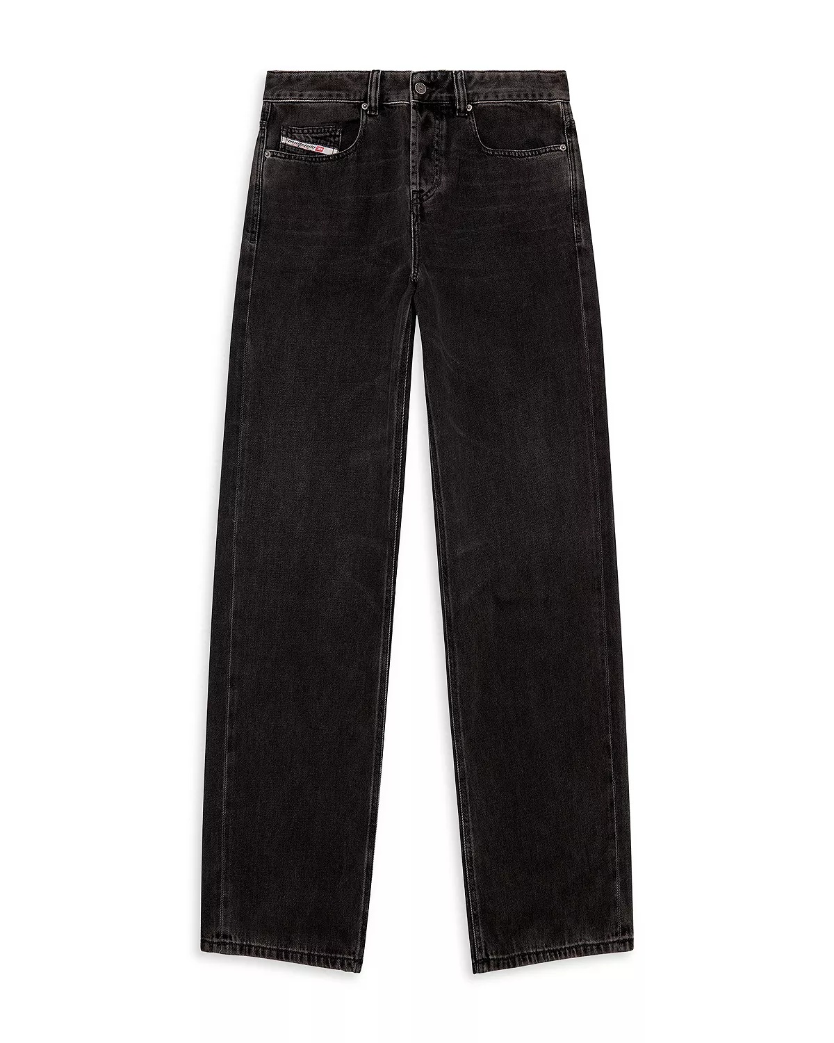 2001 D-Macro Straight Fit Jeans in Black Denim - 5