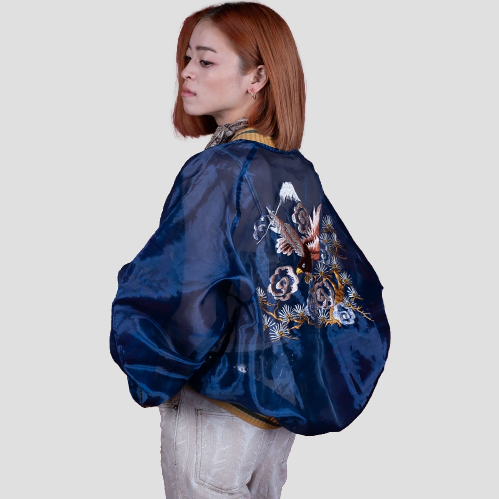 SEE-THROUGH PEARL SOUVENIR JACKET (EAGLE) - 6