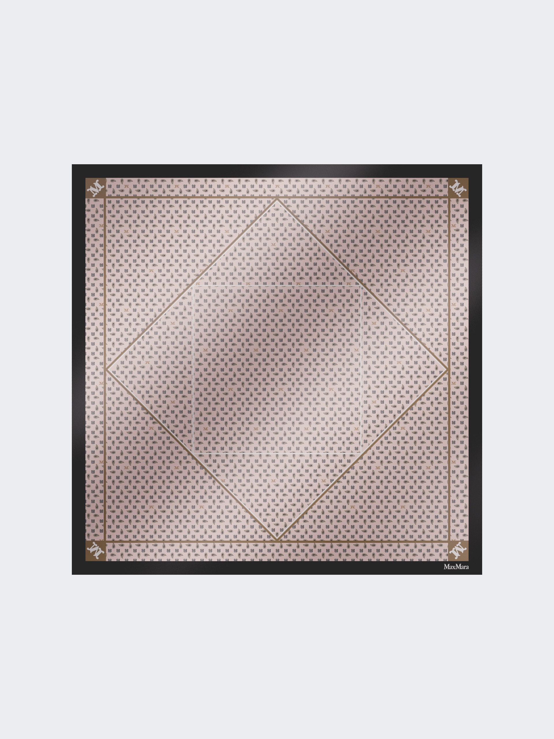 MXACARRE90W1 Printed silk oversized scarf - 1
