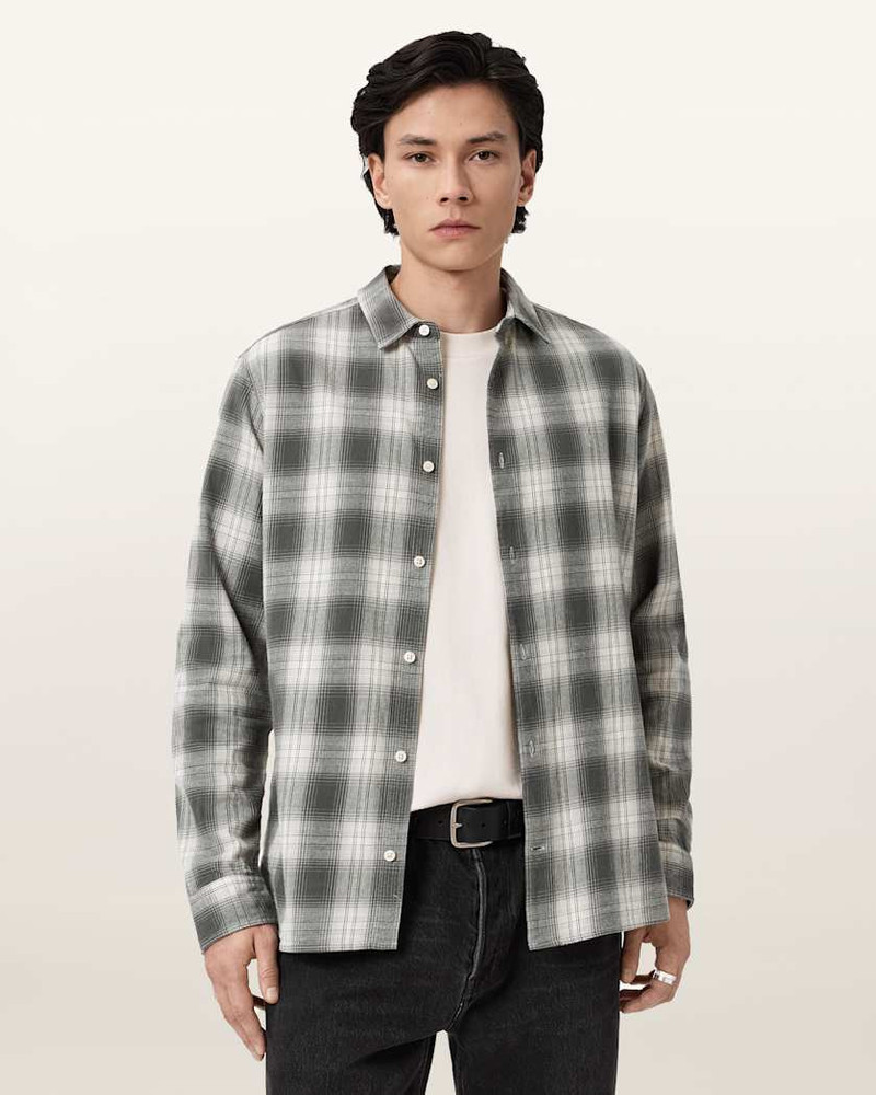 ALLSAINTS KELBY RAMSKULL CHECK SHIRT outlook