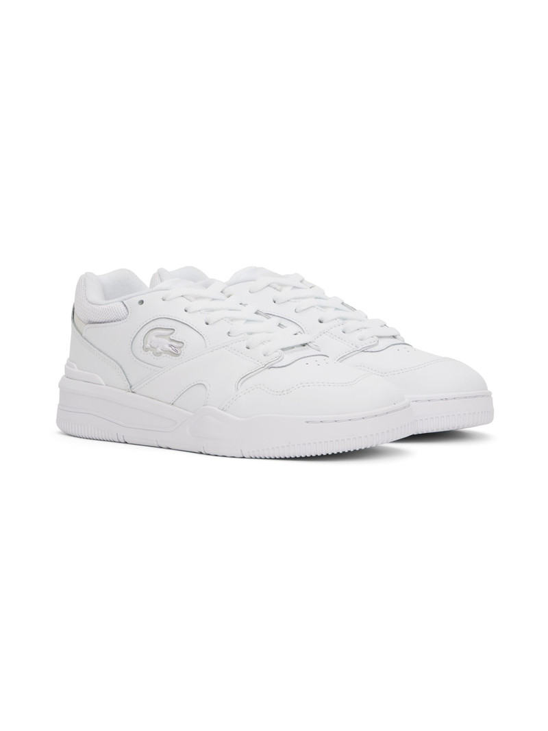 White Lineshot Signature Heel Sneakers 4