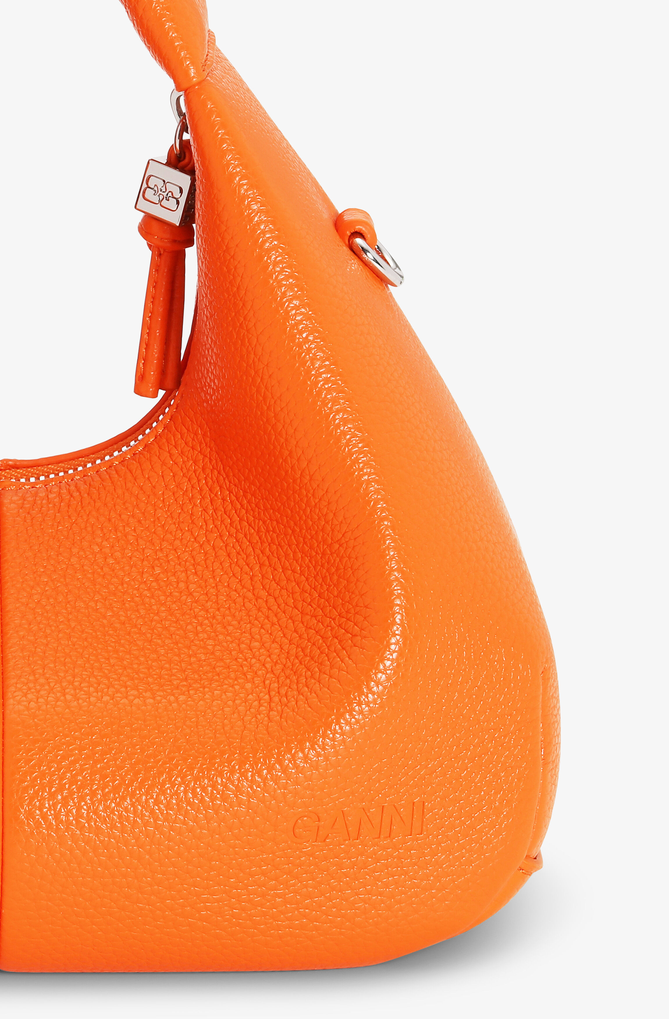 ORANGE MINI HOBO BAG - 6