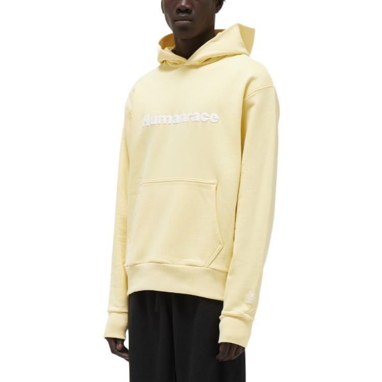 adidas x Pharrell Humanrace Logo Hoodie 'Yellow' H46993 - 6