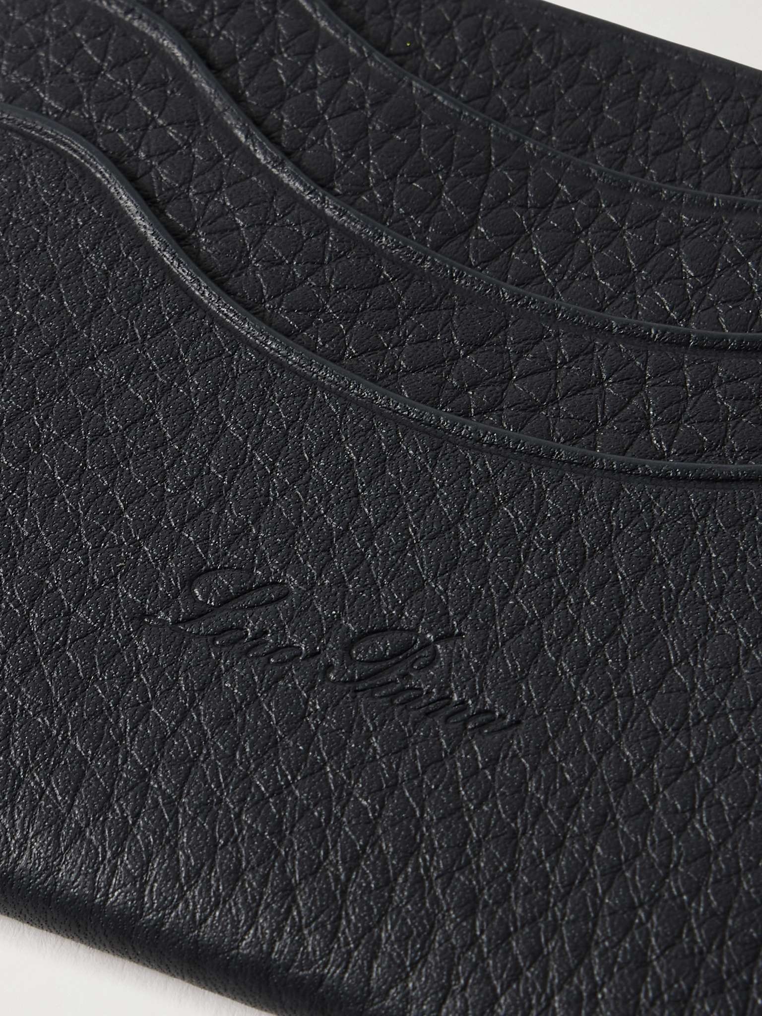 Logo-Debossed Full-Grain Leather Cardholder - 8