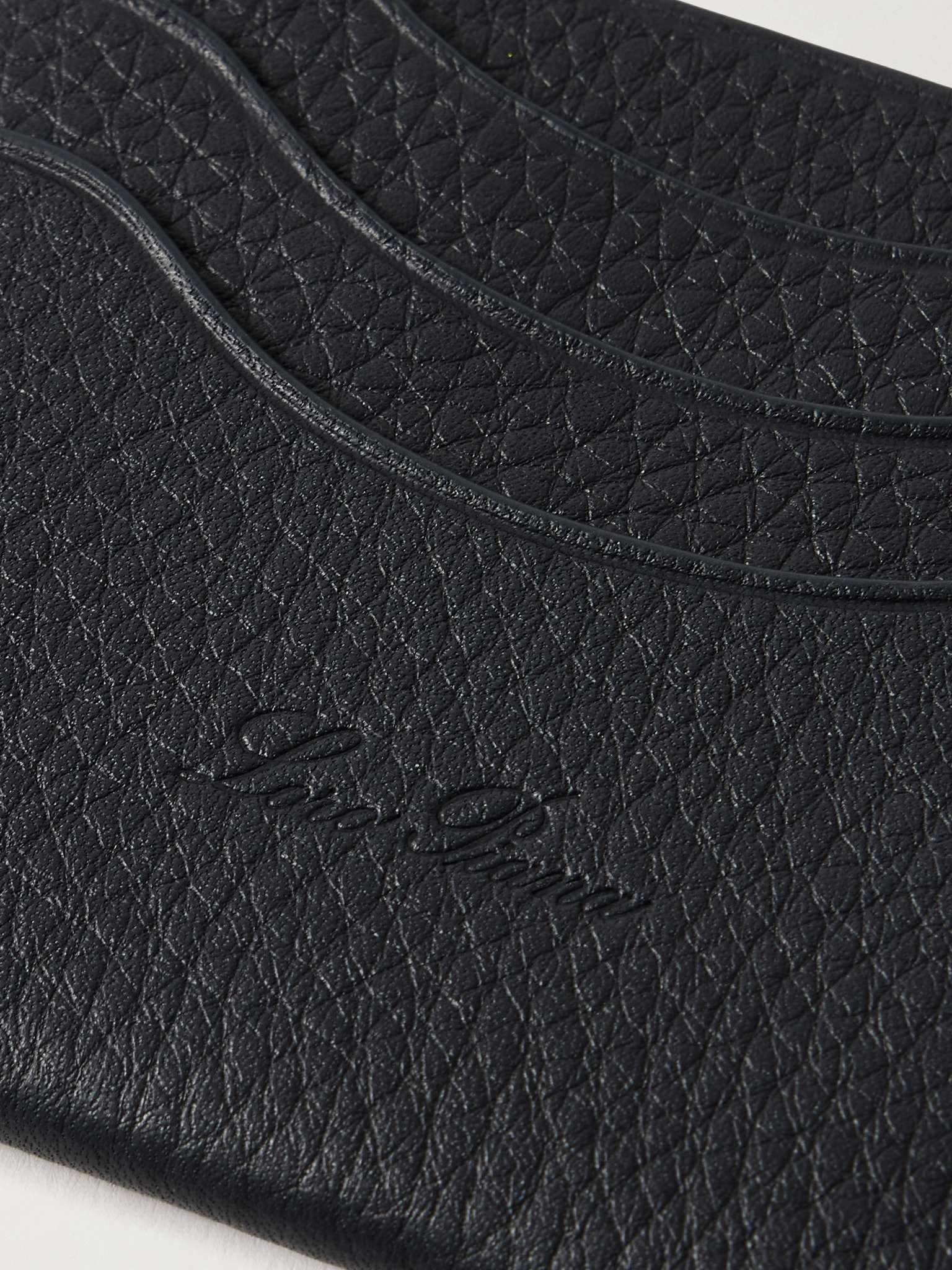 Logo-Debossed Full-Grain Leather Cardholder - 4