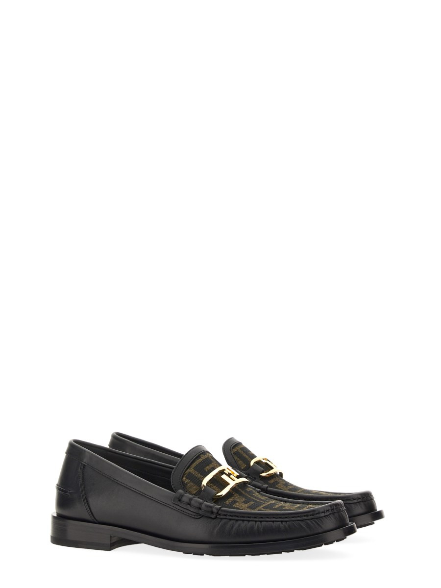MOCASSINO FENDI O'LOCK IN PELLE - 2