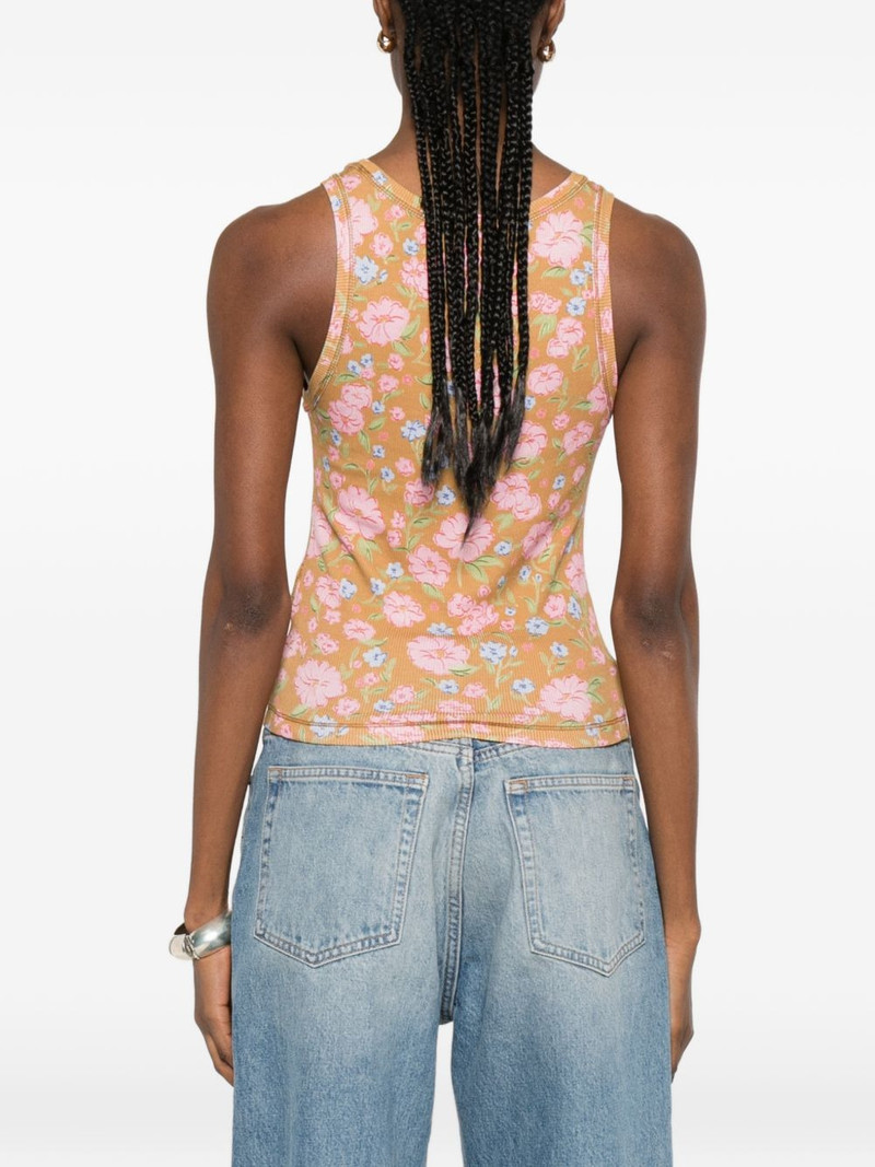 floral print ribbed top 4
