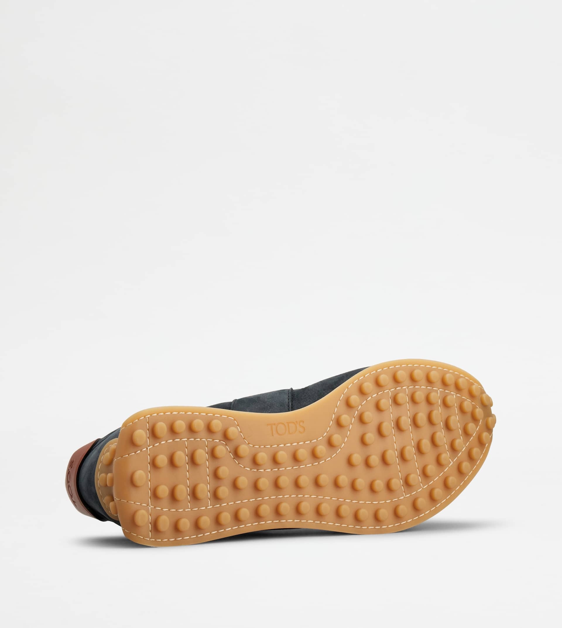 SNEAKERS IN LEATHER - WHITE, BLUE, BROWN - 4