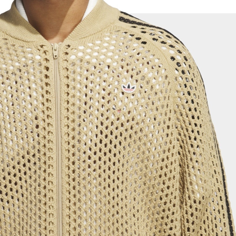 adidas x CLOT FW24 Crochet Track Jacket Asia Sizing 'Beige Tone' JF4270 4
