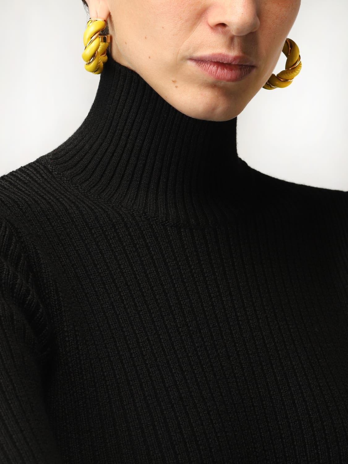 Bottega Veneta earrings with circles in woven nappa - 2