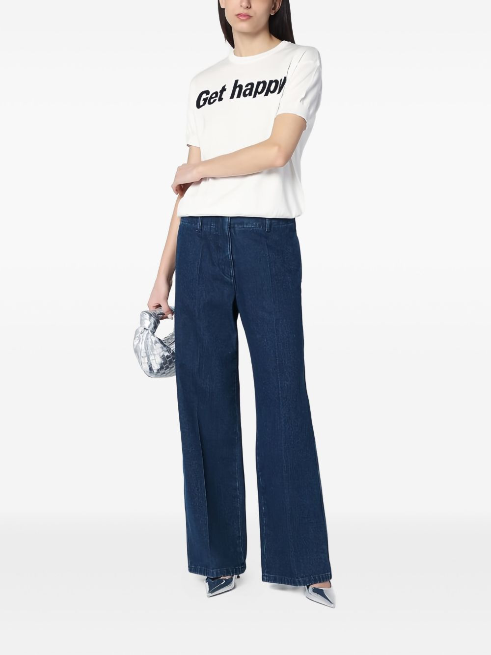 short-sleeve slogan T-shirt - 2