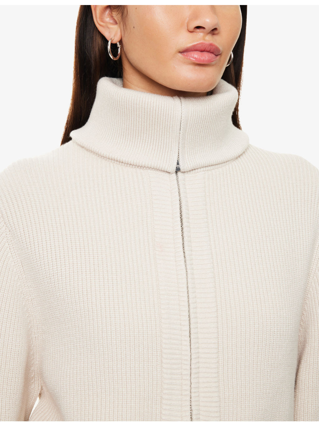 Enrico High-Neck Knitted Jacket - 5
