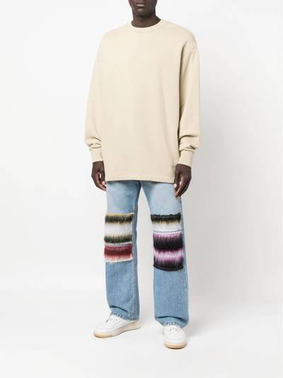 Marni striped patchwork jeans outlook