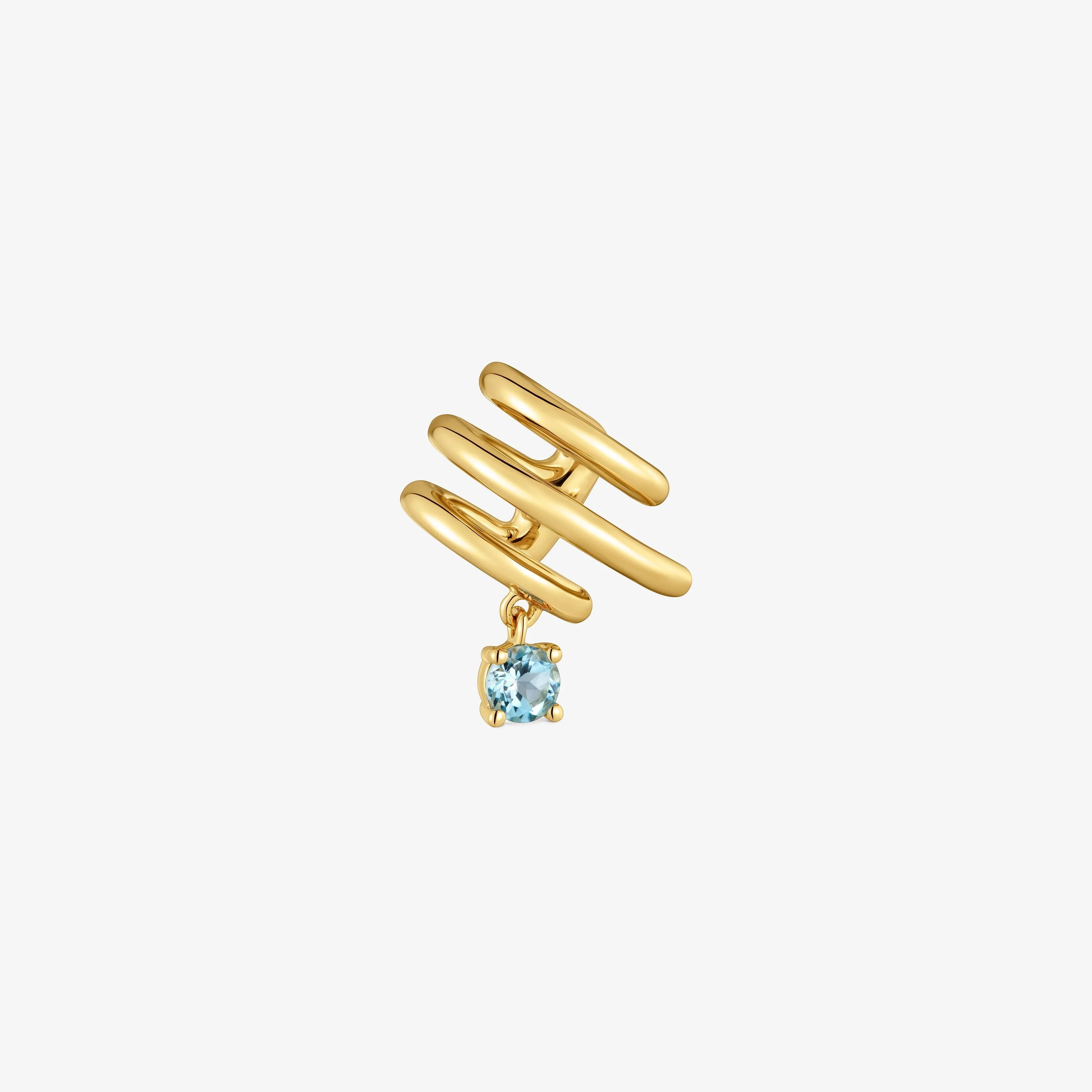 Earcuff with 18kt gold vermeil and topaz TOUS Lio - 1