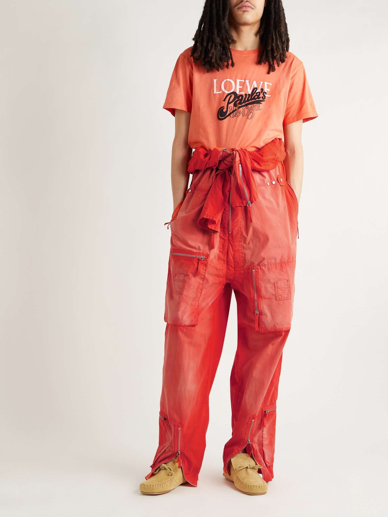 + Paula's Ibiza Logo-Embroidered Washed-Cotton Jumpsuit - 2