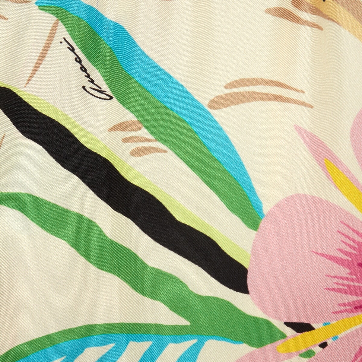 Floral print silk pant - 4