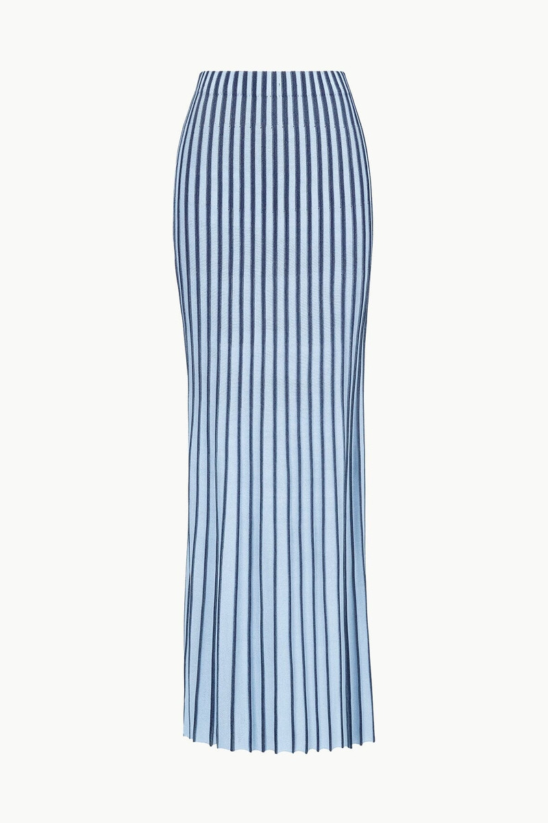 STAUD ALEIDA SKIRT NAVY CLEAR BLUE 1