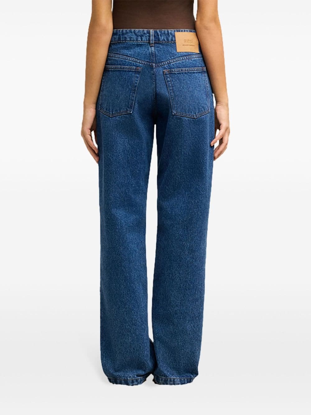 high-rise straight-leg jeans - 4
