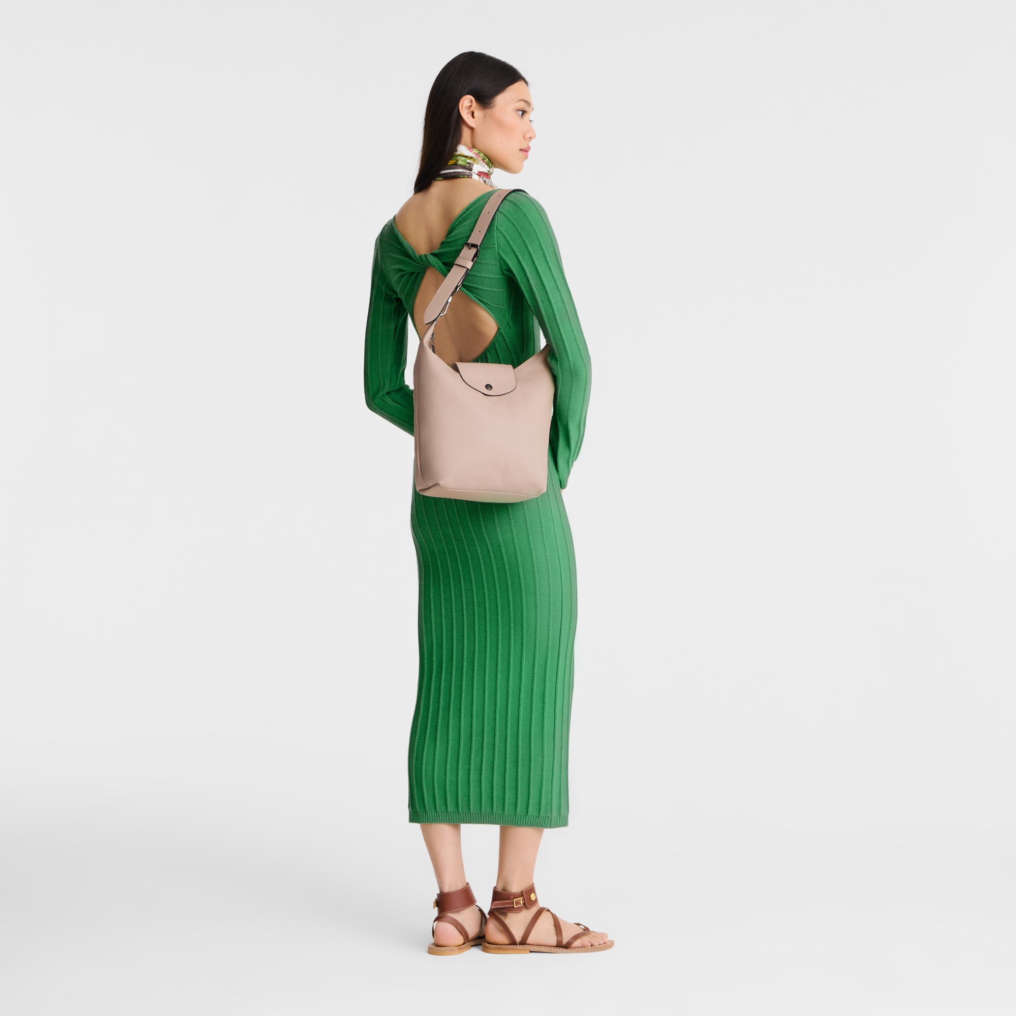Le Pliage Xtra M Shoulder bag Nude - Leather - 2
