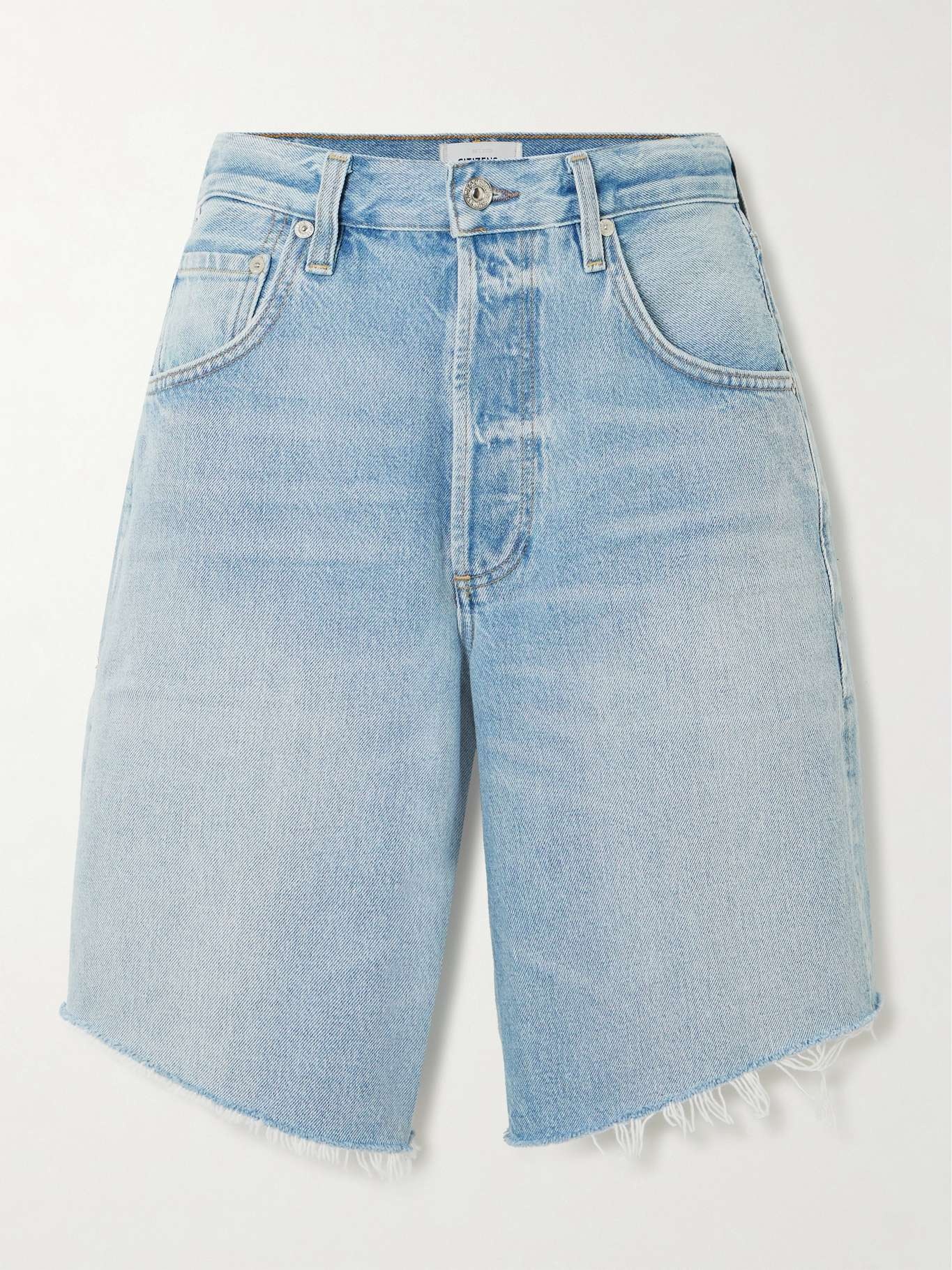 Ayla frayed denim shorts Light denim - 1