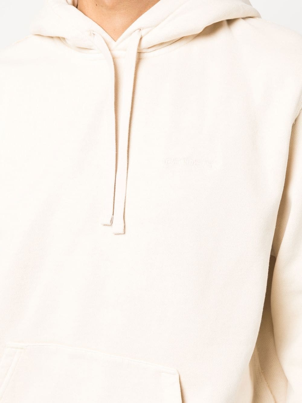 logo-embroidered cotton hoodie - 5