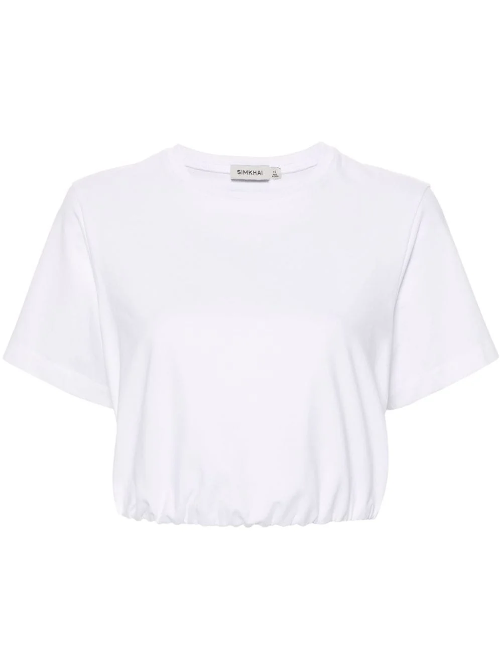 elasticated-waist T-shirt - 1