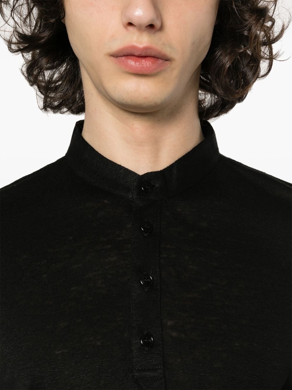 fine-knit slub T-shirt - 5