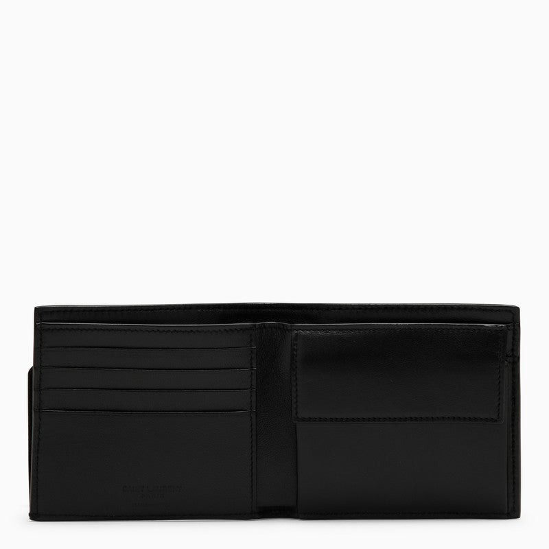 Saint Laurent Black Grained Leather East/West Wallet With Coin Purse Men - 2