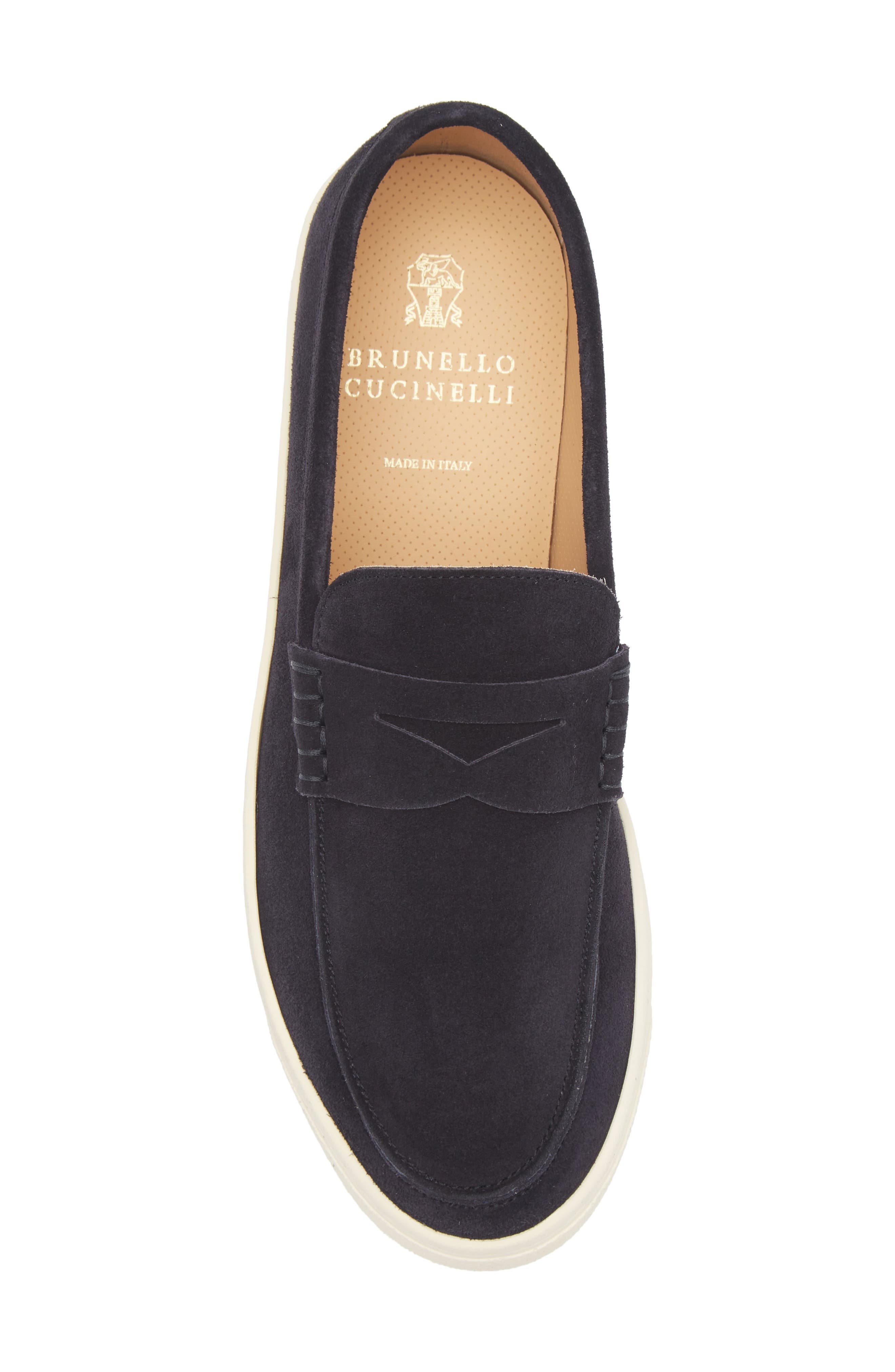 Brunello Cucinelli Loafer Sneaker in C8144 Dark Blue at Nordstrom - 5