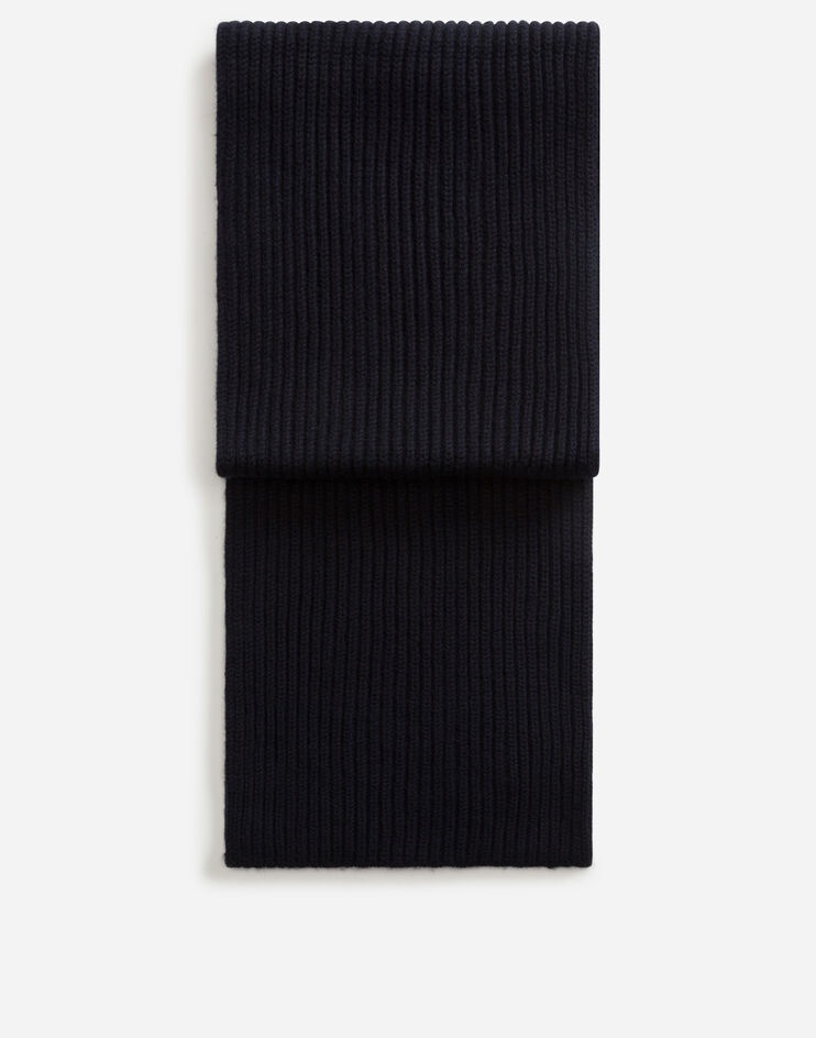 Cashmere fisherman’s rib scarf - 1