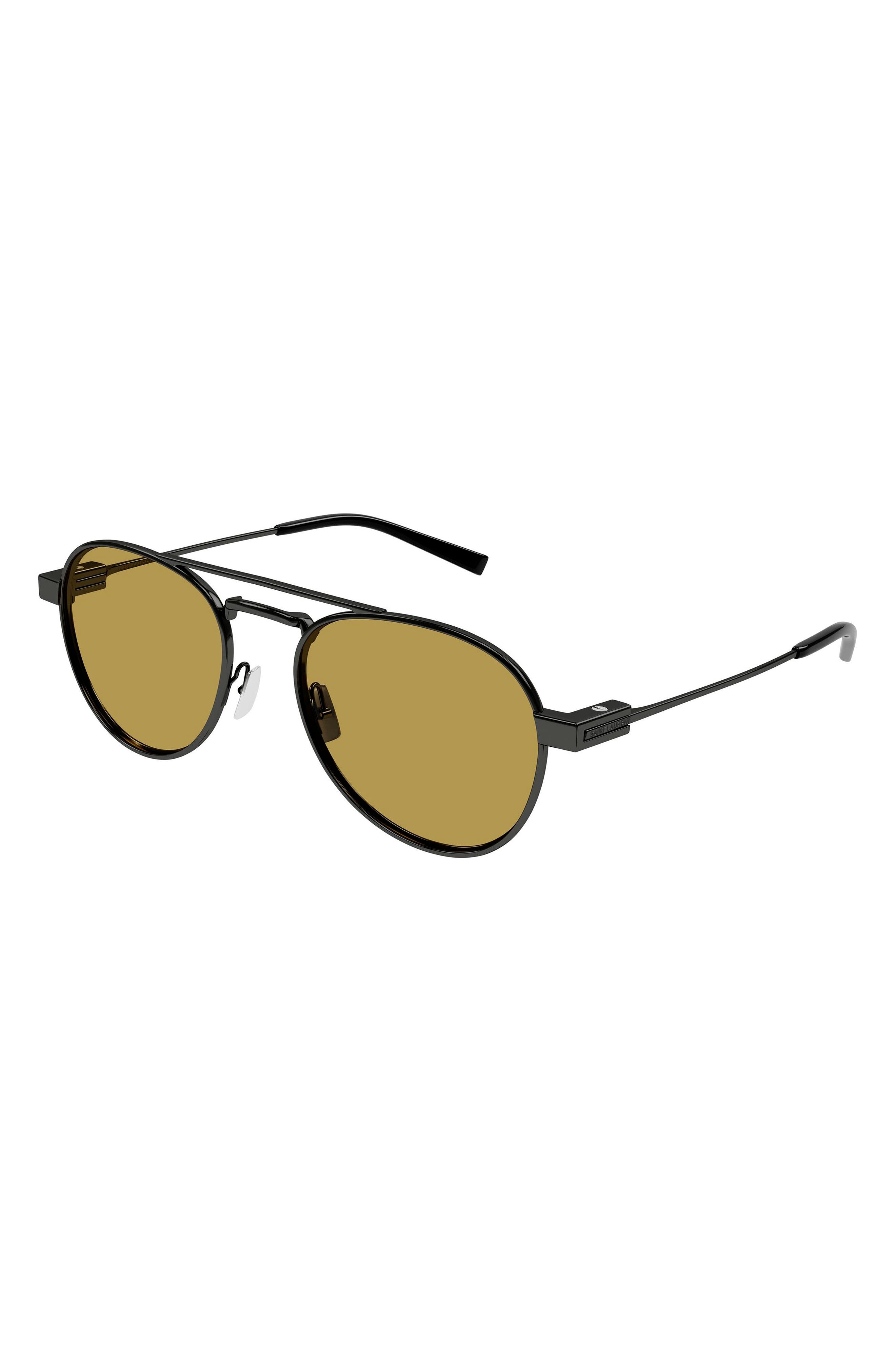 Saint Laurent 54mm Aviator Sunglasses in Ruthenium at Nordstrom - 2