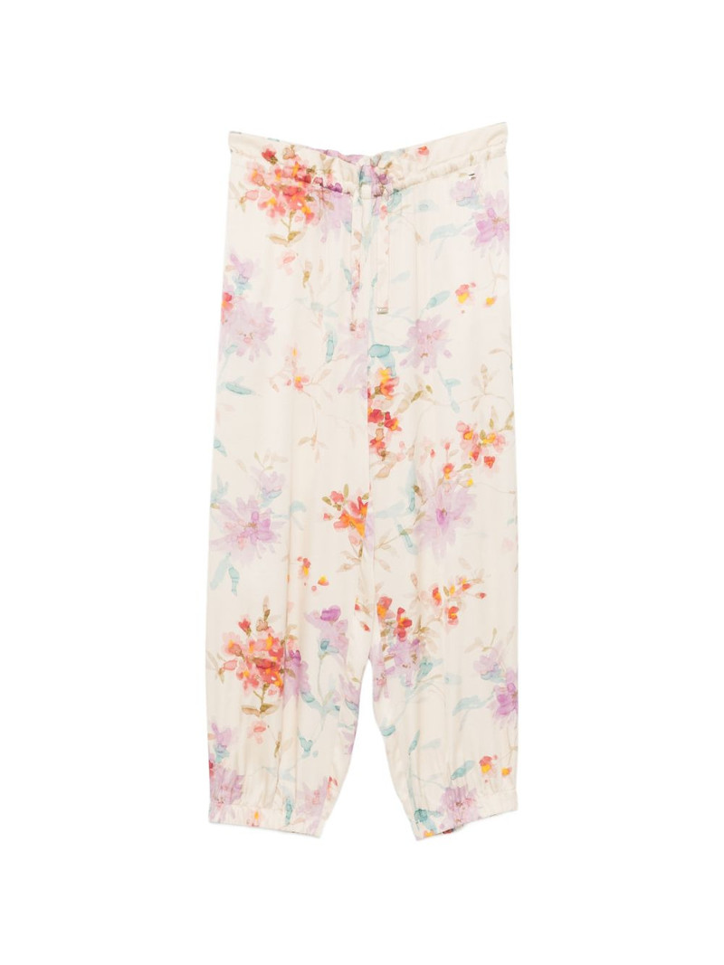 floral-pattern trousers 1
