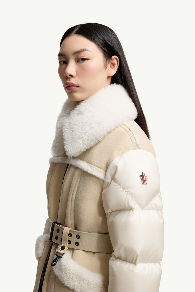 Alvernia Belted Shearling Down Jacket 4