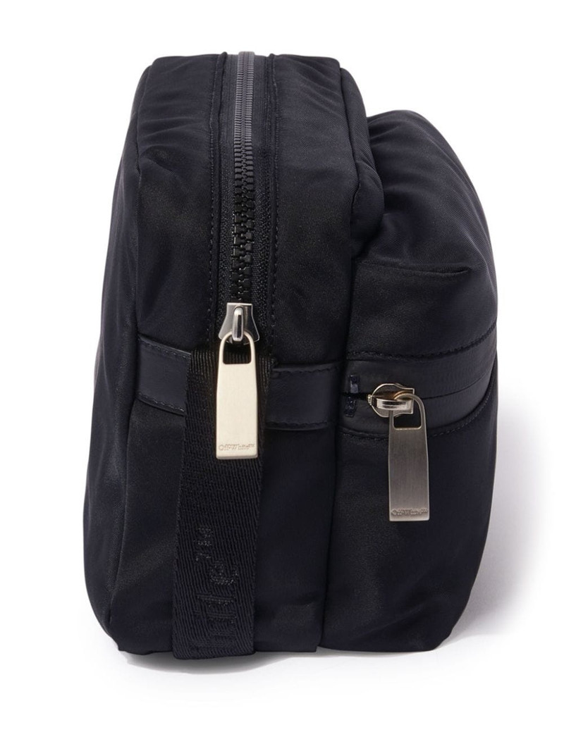 logo-print messenger bag 5