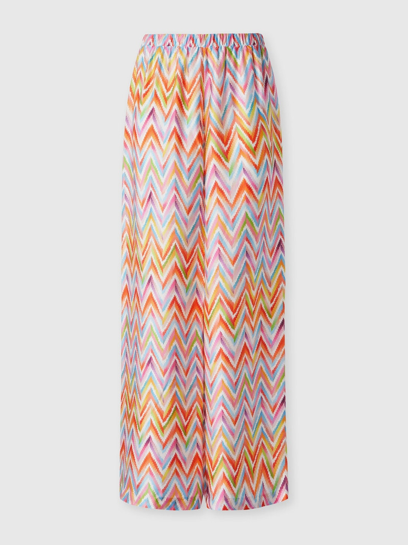 Palazzo pants in viscose twill 1