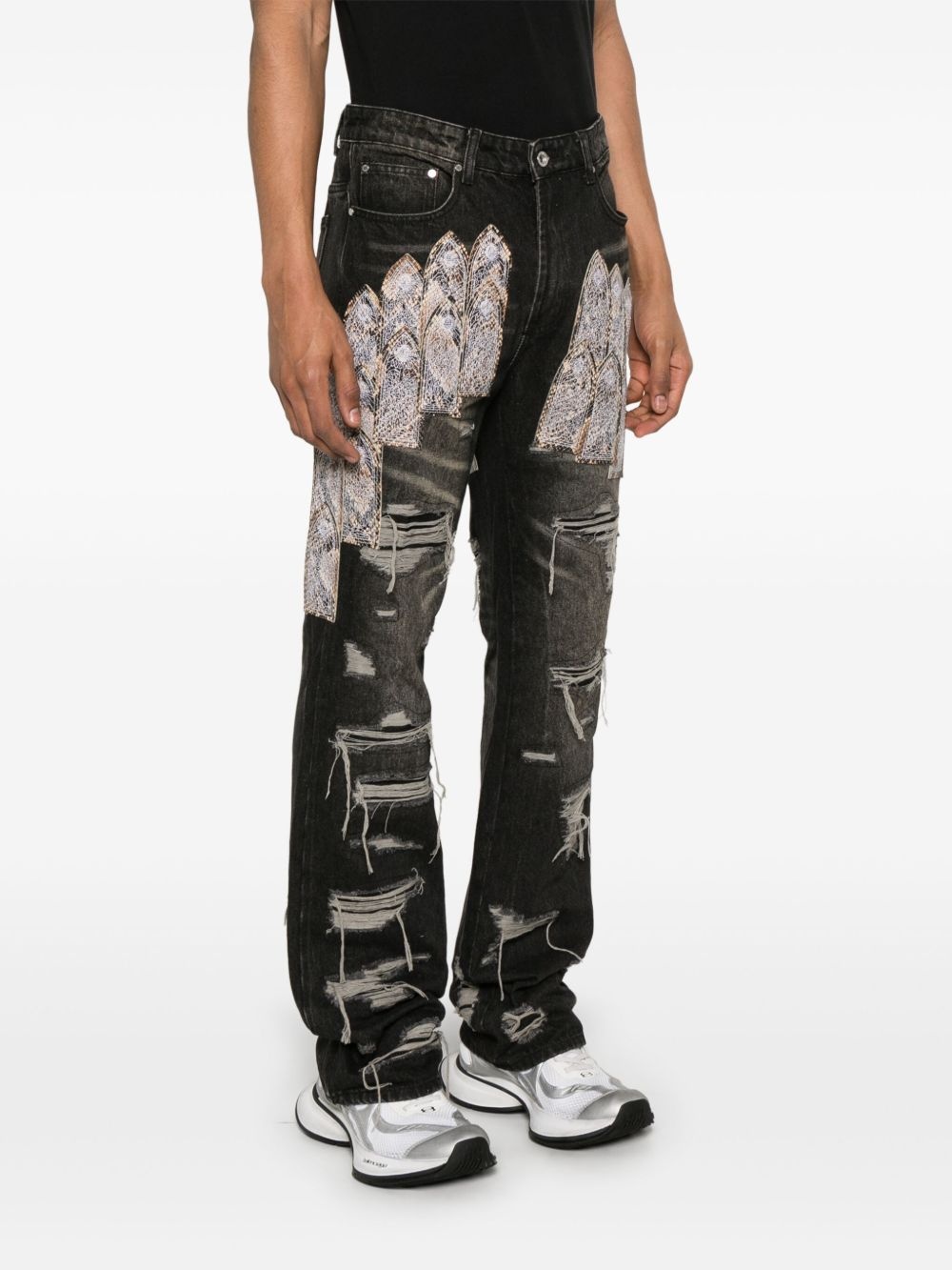 Patched Arch jeans - 3