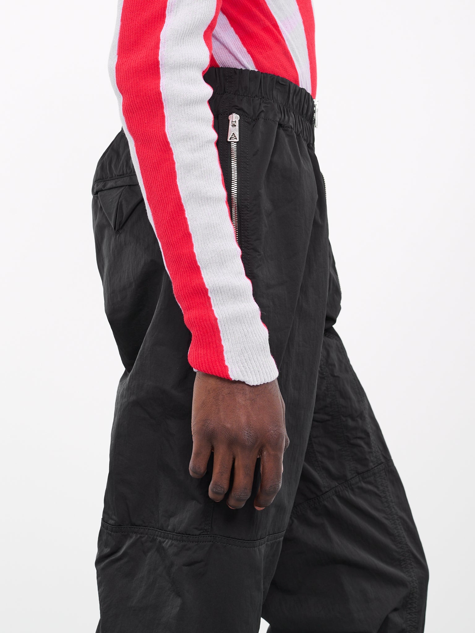 Zipped Nylon Pants - 4