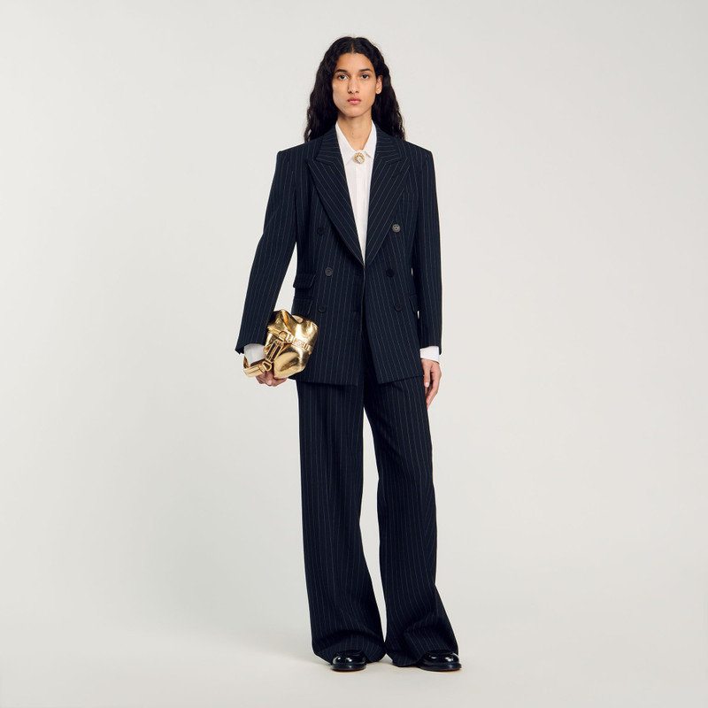 Sandro STRIPED SUIT JACKET outlook