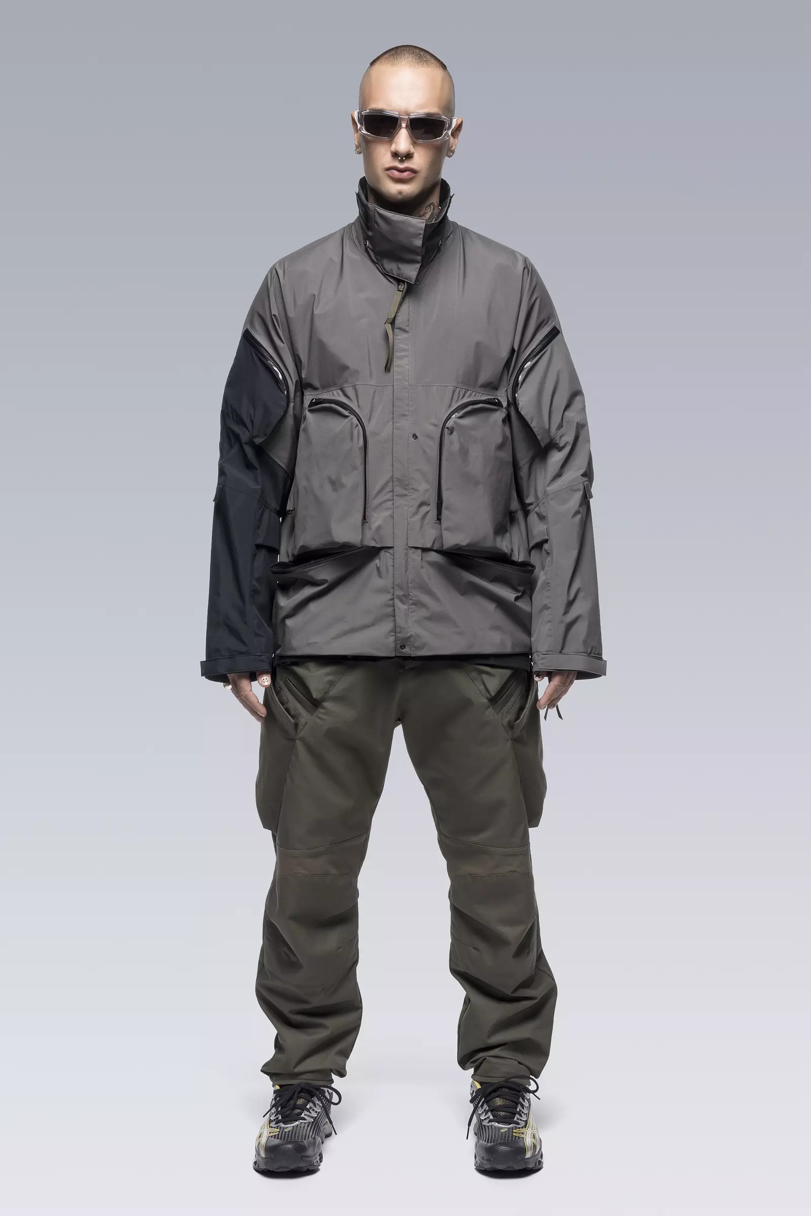 J120-GTPL 2L Gore-Tex Paclite Plus InterOps Jacket BACKER GRAY/BLACK - 9