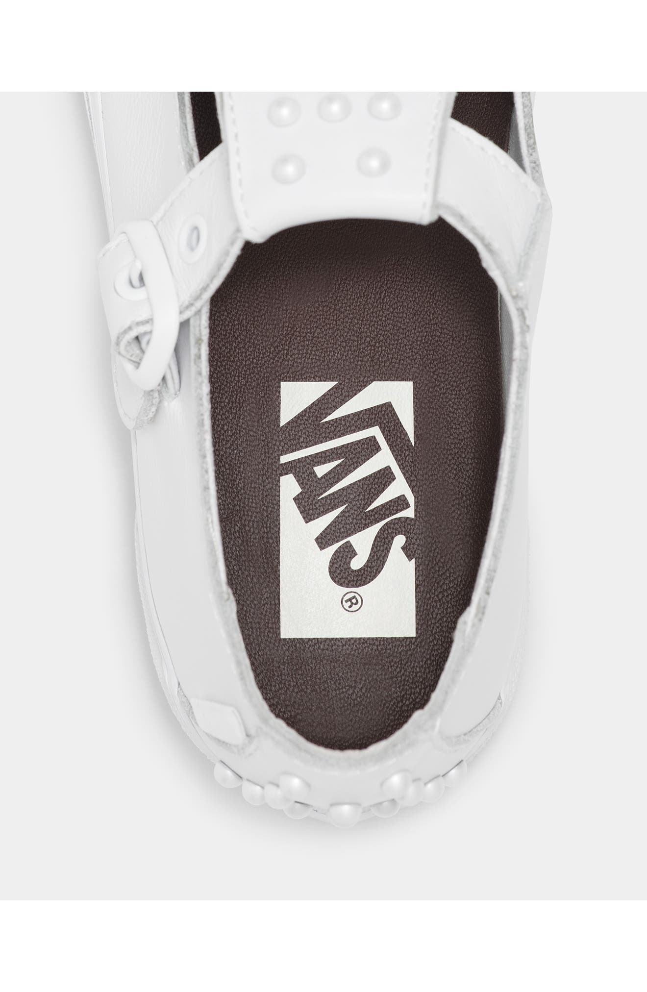 Vans 93 Luxe Mary Jane Sneaker in Pearlized White at Nordstrom - 6